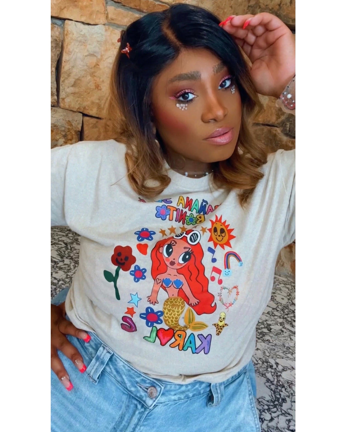 Karol G Mermaid Print 'Mañana Será Bonito' Tee | High-Quality Soft Cotton Graphic T-Shirt
