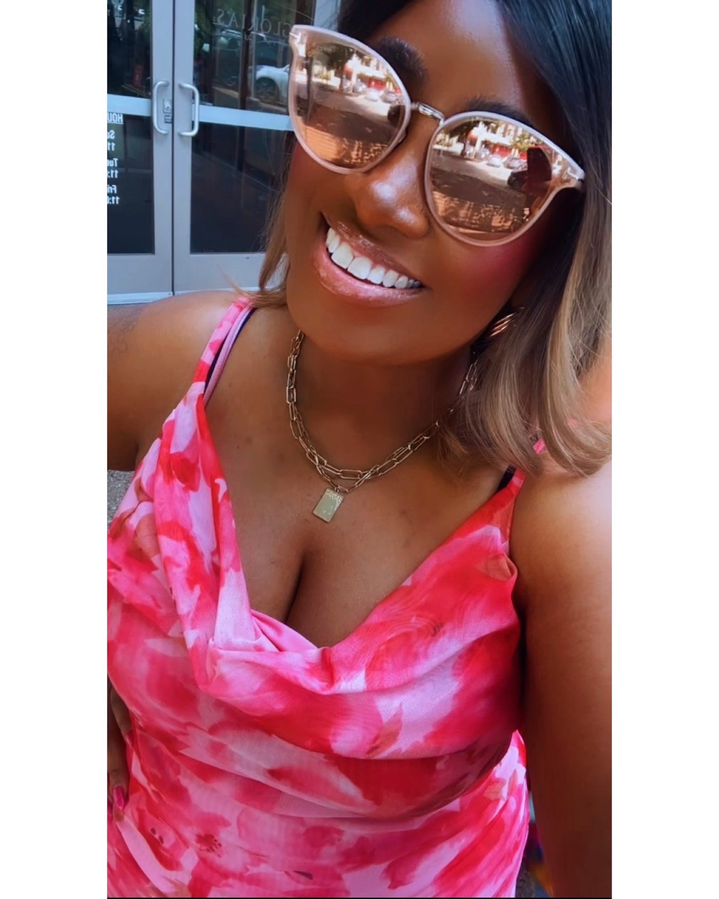 Elegant Break Floral Print Cami Long Summer Bodycon Dress