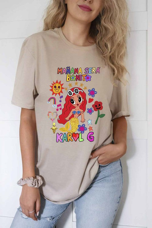 Karol G Mermaid Print 'Mañana Será Bonito' Tee